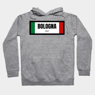 Bologna City in Italian Flag Hoodie